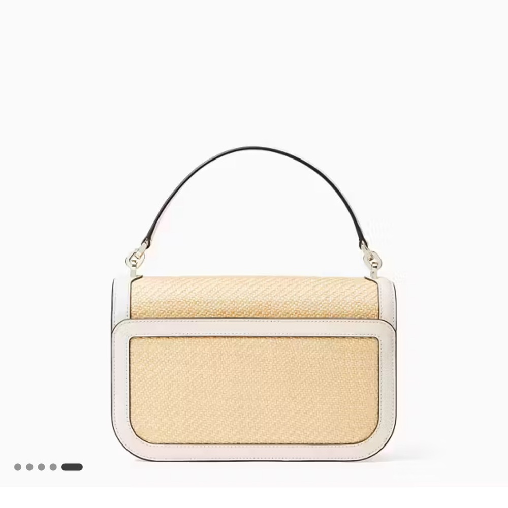 Kate Spade Gold and White Crossbody Bag with Flap Closure - Picture 4 of 9